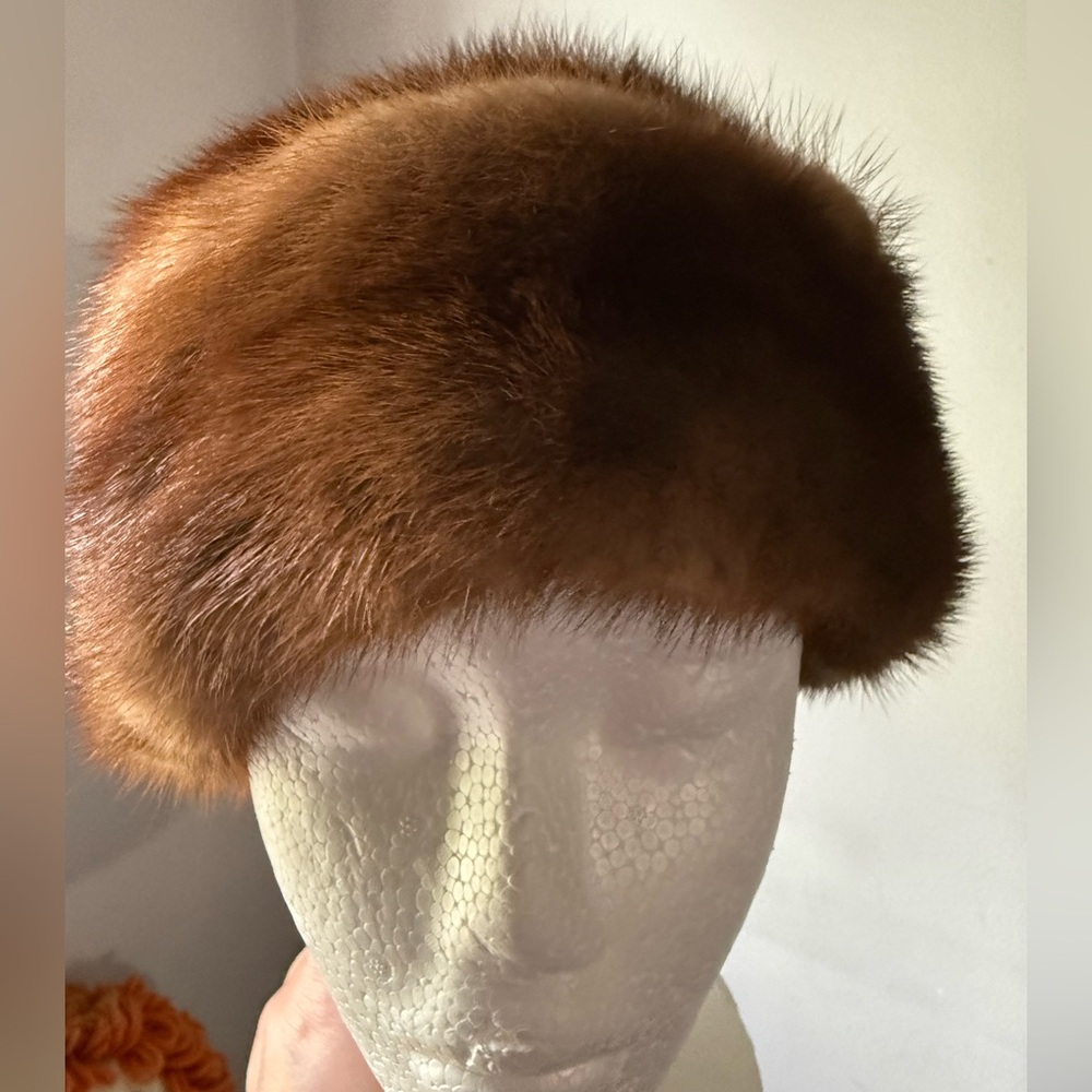 Genuine mink fur hat